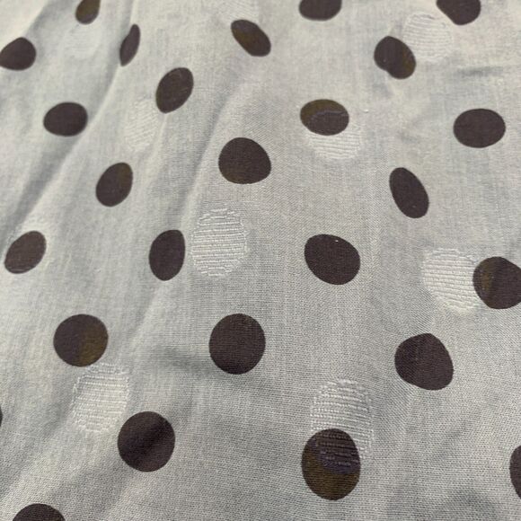 J.CREW Popover Shirt Womens Size 2 Polka Dot Jacquard Blue Sheer Career - Picture 6 of 16